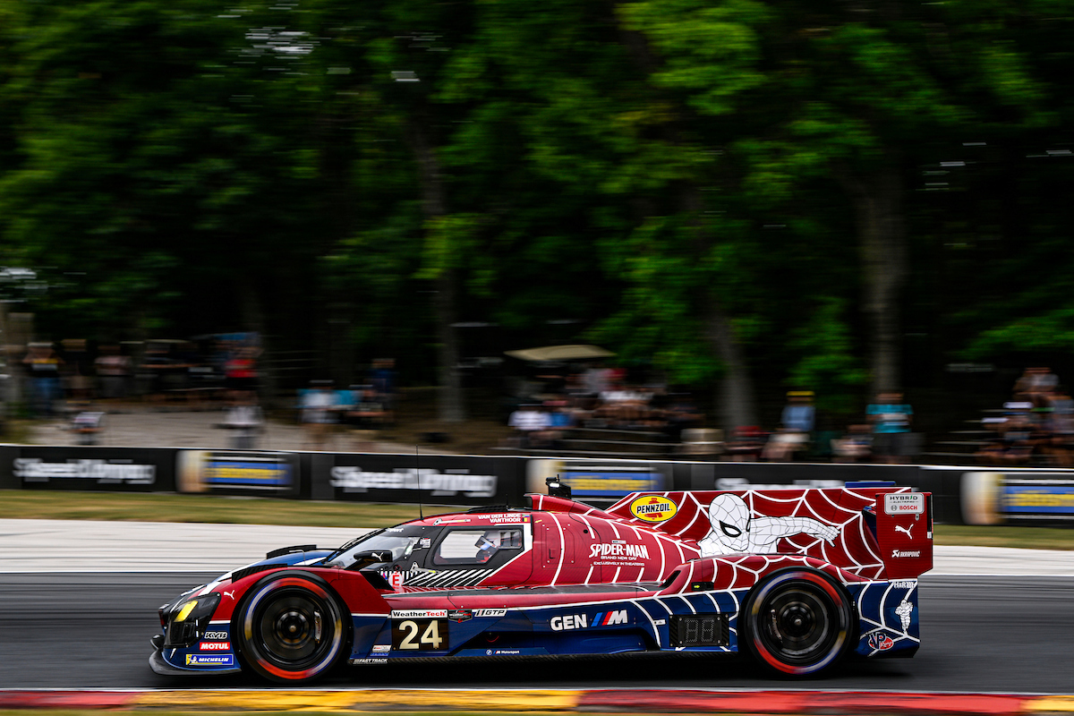 BMW M Team WRT Spiderman livery Road America 2026