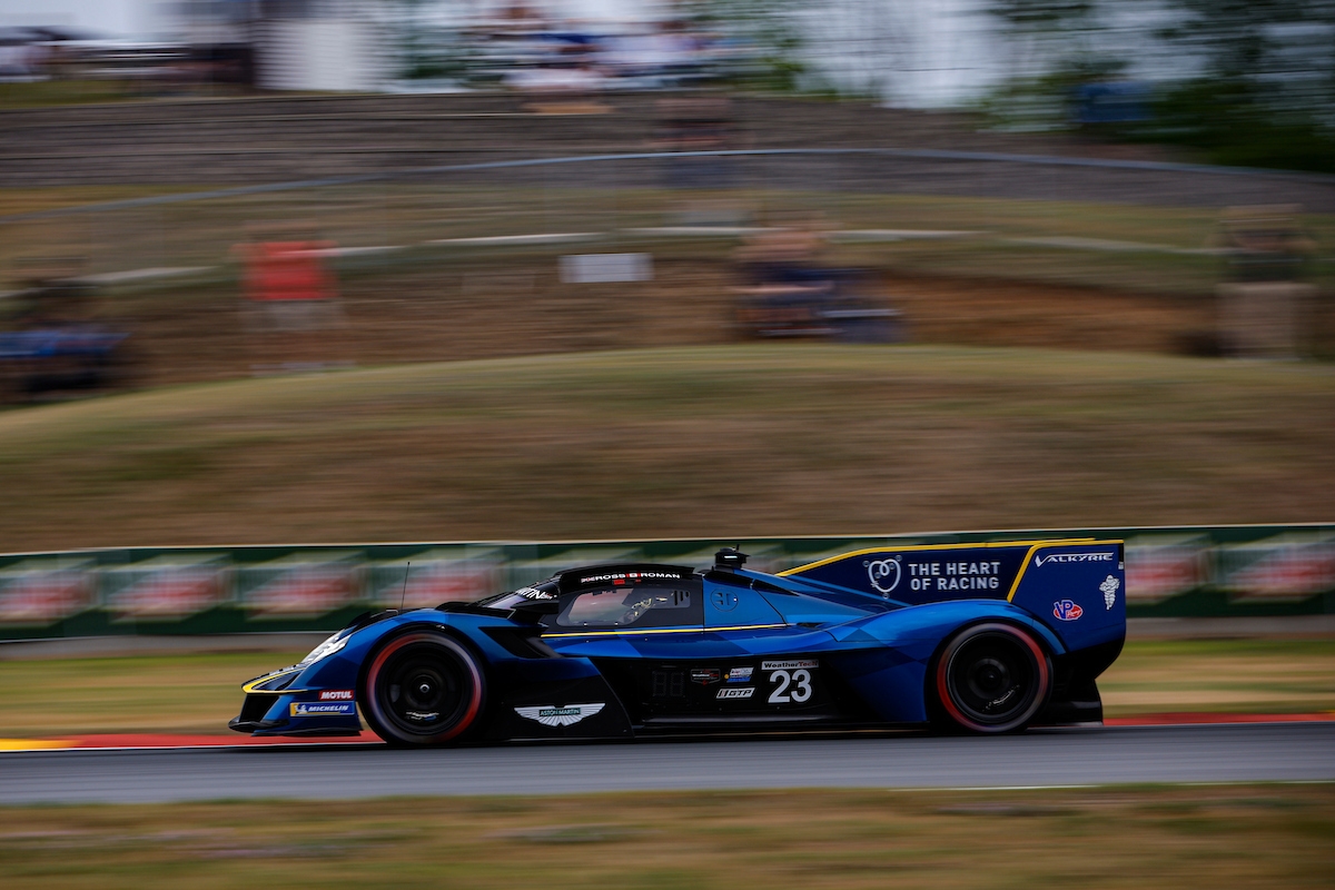 #23: ASTON MARTIN THOR Team, Aston Martin Valkyrie, GTP: Ross Gunn, Roman De Angelis