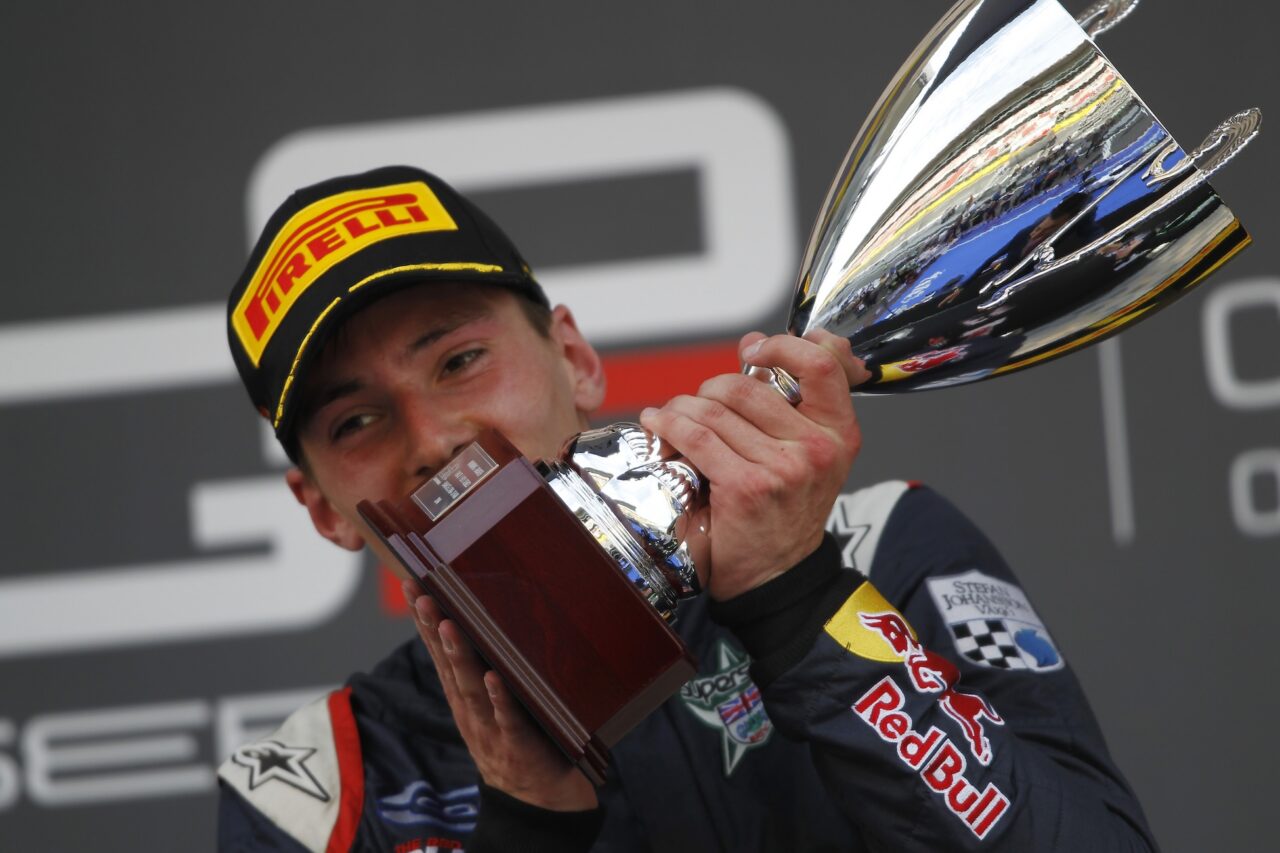 2014 GP3 Series Round 1 - Race 1. Circuit de Catalunya, Barcelona, Spain. Saturday 10 May 2014. Alex Lynn (GBR, Carlin)